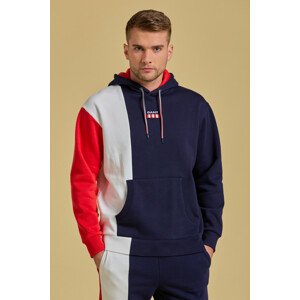 MIKINA GANT D1. RETRO LOGO SWEAT HOODIE modrá L