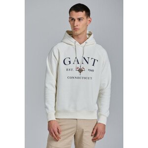 MIKINA GANT D1. GANT SAILING SWEAT HOODIE biela XXL