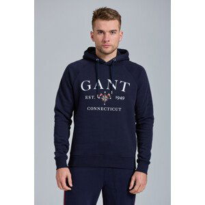 MIKINA GANT D1. GANT SAILING SWEAT HOODIE modrá M