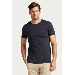 TRIČKO GANT D1. SLIM MERCERIZED SS T-SHIRT modrá M