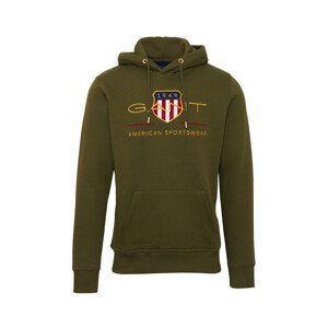 MIKINA GANT ARCHIVE SHIELD HOODIE zelená M