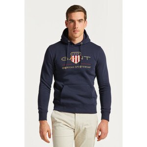 MIKINA GANT ARCHIVE SHIELD HOODIE modrá S