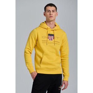 MIKINA GANT ARCHIVE SHIELD HOODIE žltá XXXL