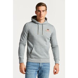 MIKINA GANT MEDIUM ARCHIVE SHIELD HOODIE šedá M