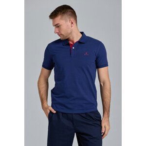 POLOKOŠEĽA GANT CONTRAST COLLAR PIQUE SS RUGGER modrá M