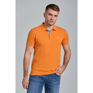 POLOKOŠEĽA GANT CONTRAST COLLAR PIQUE SS RUGGER oranžová M