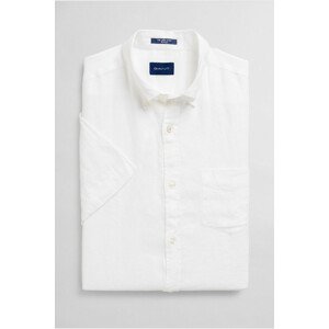 KOŠEĽA GANT D2. REG LINEN SHIRT SS BD biela M