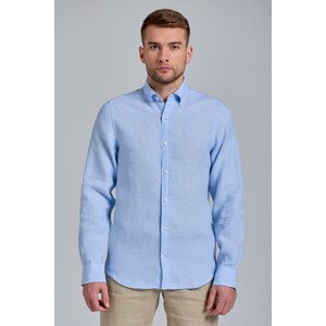 KOŠEĽA GANT D2. SLIM LINEN SHIRT BD modrá S