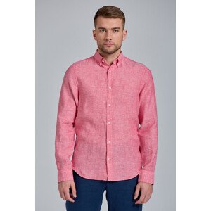 KOŠEĽA GANT D2. SLIM LINEN SHIRT BD ružová S