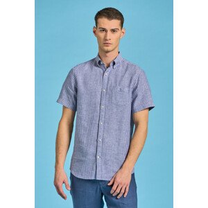 KOŠEĽA GANT D2. REG STRIPE LINEN SS BD modrá XL