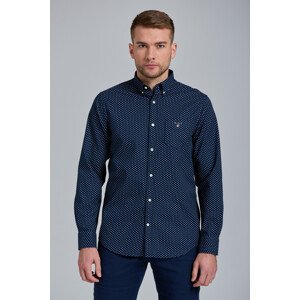 KOŠEĽA GANT D2. REG OXFORD MICRO PRINT BD modrá S