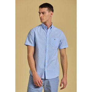 KOŠEĽA GANT REG BROADCLOTH GINGHAM SS BD modrá L