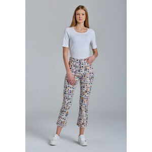 DŽÍNSY GANT D1. FLAG CROPPED FLARE JEANS biela 26