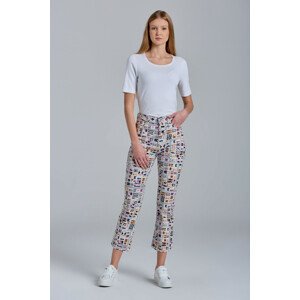 DŽÍNSY GANT D1. FLAG CROPPED FLARE JEANS biela 27