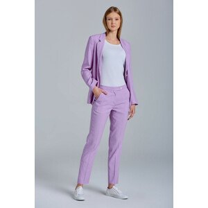 NOHAVICE GANT D2. STRETCH LINEN TAPERED PANTS fialová 44