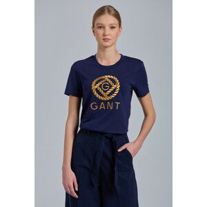 TRIČKO GANT D1. ROPE ICON SS T-SHIRT modrá XS