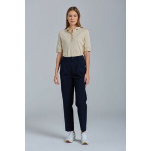 NOHAVICE GANT D1. COTTON HW PLEATED CHINOS modrá 34