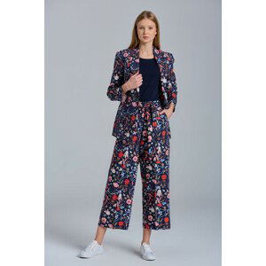 NOHAVICE GANT D2. WILD FLORAL BELT CROPPED PANT modrá 34