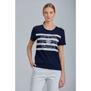 TRIČKO GANT D1. PRINTED STRIPED T-SHIRT modrá S