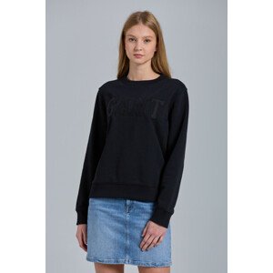 MIKINA GANT D1. GANT LOGO C-NECK SWEAT čierna M