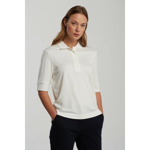 POLOKOŠEĽA GANT D1. DETAIL COLLAR SS POLO PIQUE biela M