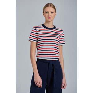 TRIČKO GANT D1. ICON G STRIPED SS T-SHIRT červená S