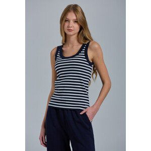 TOP GANT D1. STRIPED 1X1 RIB TANK TOP modrá M