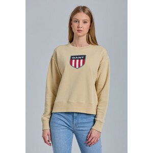 MIKINA GANT D1. RETRO SHIELD C-NECK SWEAT biela S