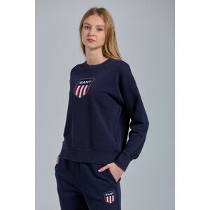 MIKINA GANT D1. RETRO SHIELD C-NECK SWEAT modrá L