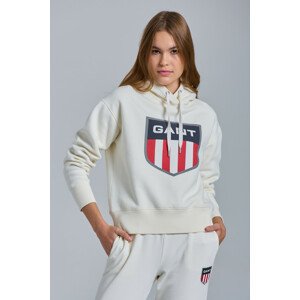 MIKINA GANT D1. RETRO SHIELD HOODIE biela XS