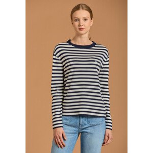 TRIČKO GANT D1. ICON G STRIPE LS T-SHIRT modrá S