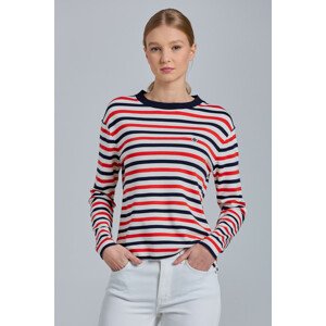 TRIČKO GANT D1. ICON G STRIPE LS T-SHIRT červená L