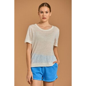 TRIČKO GANT D2. LINEN SS T-SHIRT biela M