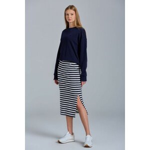 TEPLÁKOVÁ SUKŇA GANT D1. ICON G STRIPE JERSEY SKIRT modrá XS