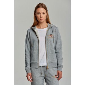 MIKINA GANT ARCHIVE SHIELD FULL ZIP HOODIE šedá M