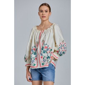 KOŠEĽA GANT D2. EMBROIDERED WILD FLORAL BLOUSE biela 38