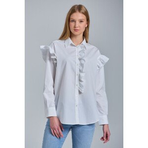 KOŠEĽA GANT D1. LUX POPLIN FLOUNCE SHIRT biela 32