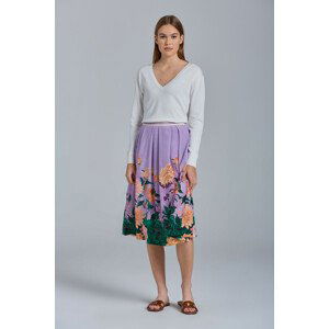 SUKŇA GANT D2. DAHLIA PLEATED SILK SKIRT fialová 42