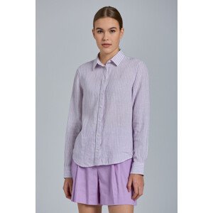 KOŠEĽA GANT D2. REG LINEN STRIPE SHIRT fialová 34