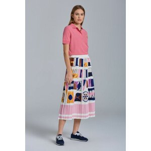 SUKŇA GANT D1. FLAG PRINT PLEATED SKIRT biela 34