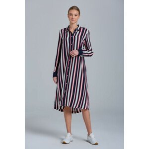 ŠATY GANT D1. MULTISTRIPE A-LINE SHIRT DRESS modrá 36