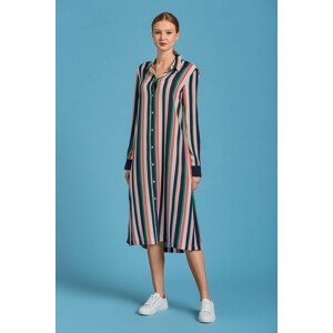 ŠATY GANT D1. MULTISTRIPE A-LINE SHIRT DRESS zelená 34