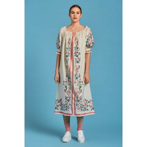 ŠATY GANT D2. EMBROIDERED WILD FLORAL DRESS biela 42