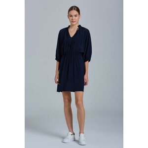 ŠATY GANT D1. V-NECK DRESS modrá 34