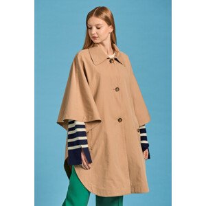 KABÁT GANT D1. REMOVABLE LINER COTTON CAPE hnedá S