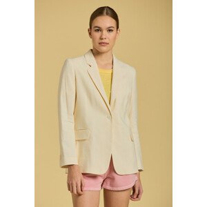 SAKO GANT D2. STRETCH LINEN STRAIGHT BLAZER biela 34