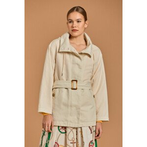 BUNDA GANT D2. LINEN BLEND BELTED JACKET biela M