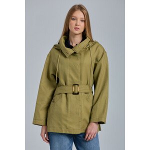 BUNDA GANT D2. LINEN BLEND BELTED JACKET zelená M