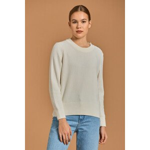 SVETER GANT D1. RIB PIQUE C-NECK biela XXL