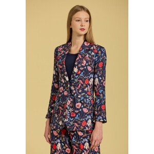 SAKO GANT D2. WILD FLORAL SLIM BLAZER modrá 32